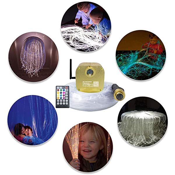 16W Twinkle RGBW Fiber Optic Sensory Lighting Kit for Austism, Adults & Children | STARLIGHTheadliners.shop