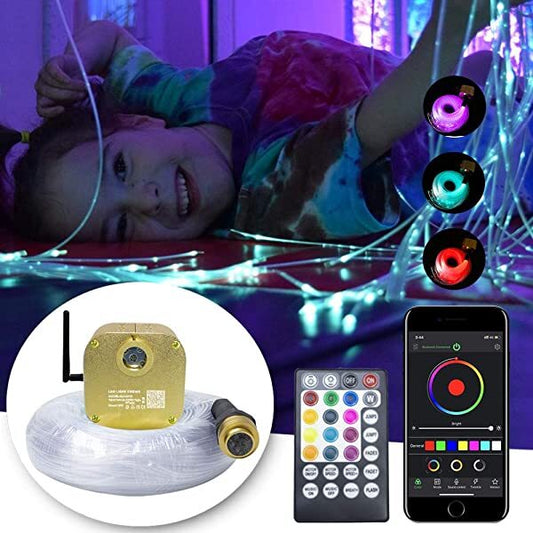 16W Twinkle RGBW Fiber Optic Sensory Lighting Kit for Austism, Adults & Children | STARLIGHTheadliners.shop