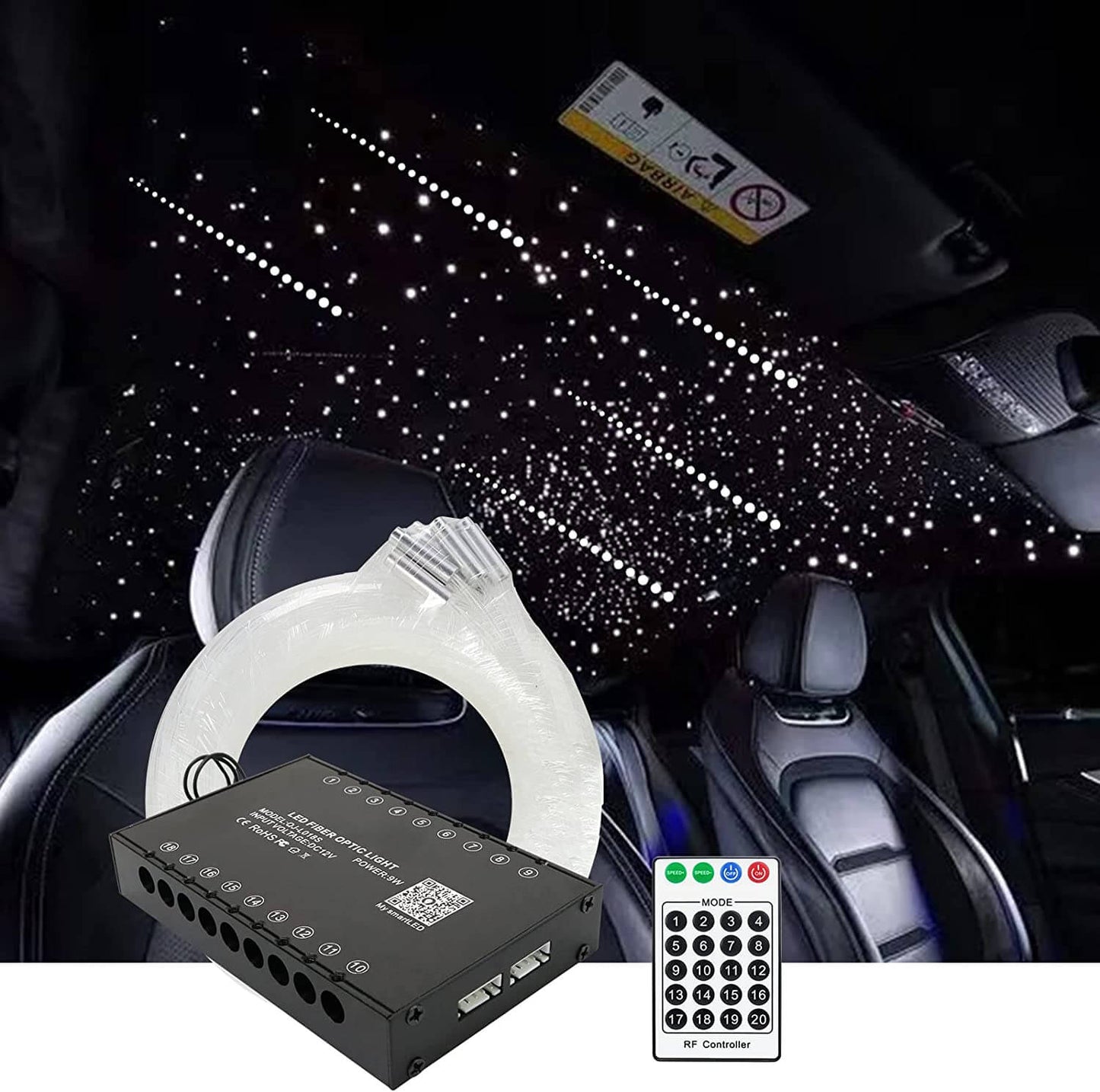 9W White Rolls Royce Roof Lights with Shooting Stars for Car Truck & Home Theater Rooms | STARLIGHTheadliners.shop