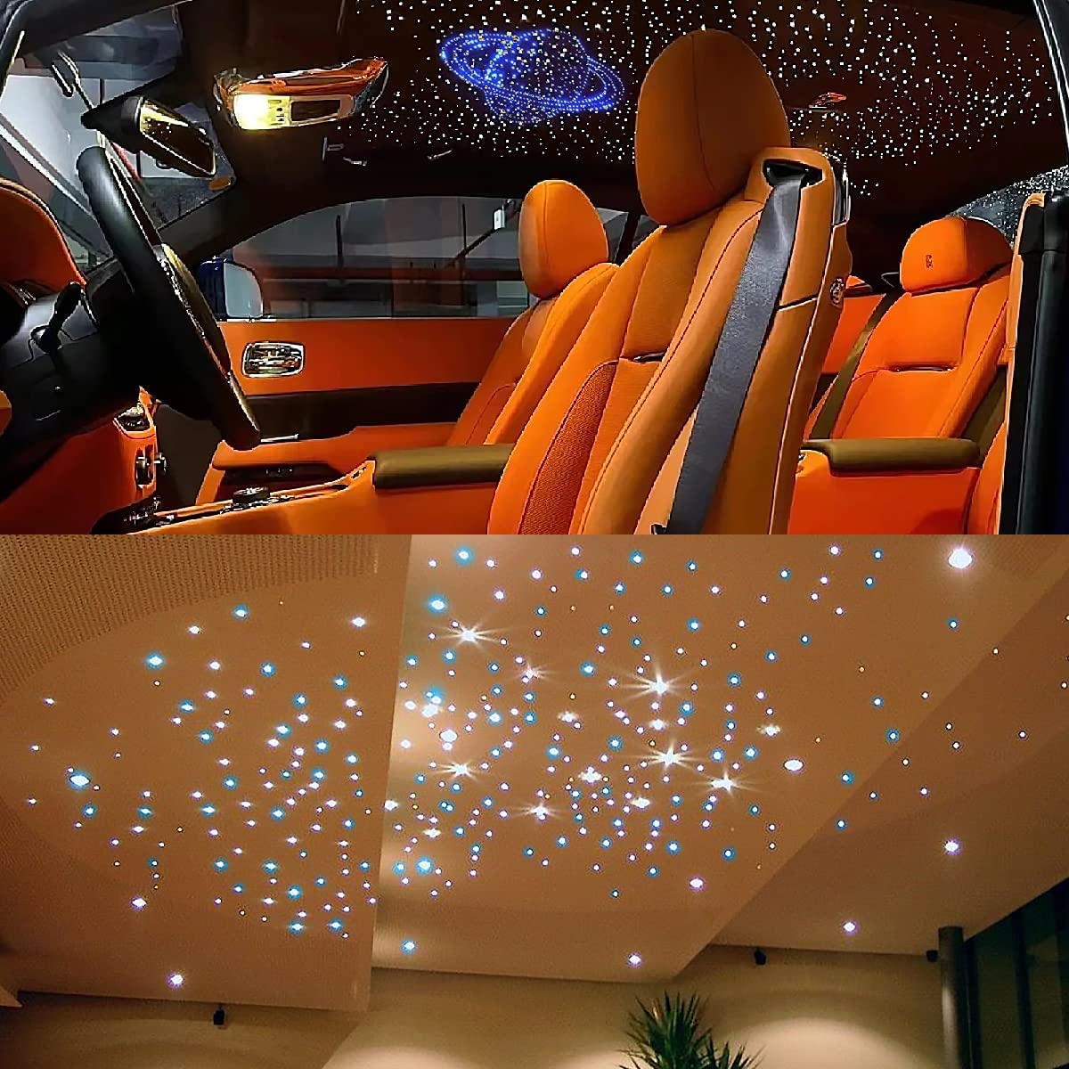 Smart 2*16W Dual Color Rolls Royce Star Lights for Car Truck's Headliner | STARLIGHTheadliners.shop