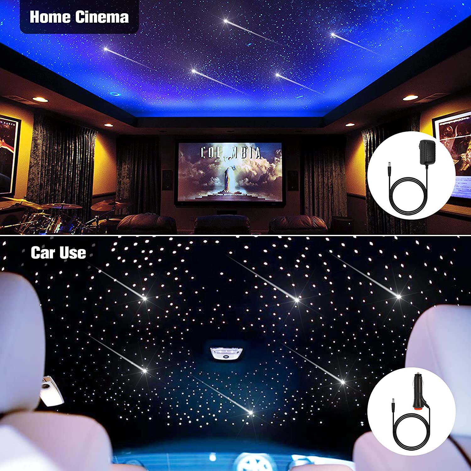 Fiber Optic Starlight Headliner Kit with Shooting Star for Car Truck SUV & Home Theater Rooms | STARLIGHTheadliners.shop