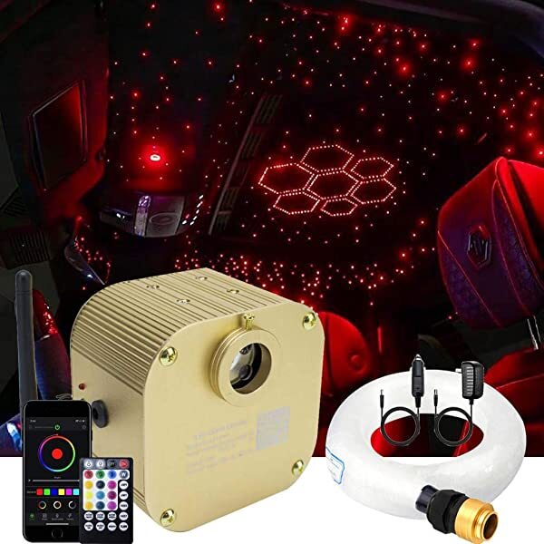 16W Twinkle RGBW Rolls Royce Roof Stars with Plastic Fiber Optic Light Cable for Car Truck | STARLIGHTheadliners.shop